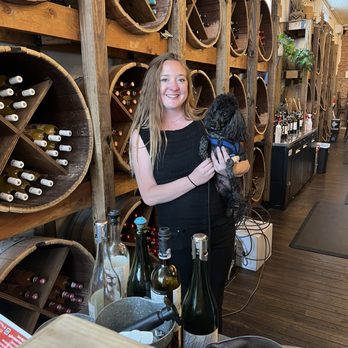 Noisy Water Winery - Dex behind the bar with Sammie, so much fun. - Wine Tasting Room Near Me - Albuquerque, New Mexico