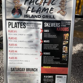 Pacific Flame Island Grill - All the menu items - Hawaiian Near Me - Austin TX, Texas