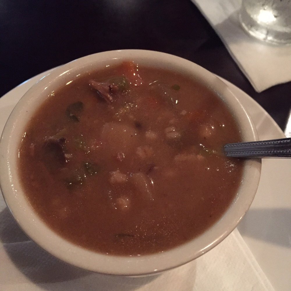 DeVine Bistro - Beef and barley vegetable soup - New American Near Me - Wellington, Florida DeVine Bistro - Beef and barley vegetable soup - New American Near Me - Wellington, Florida