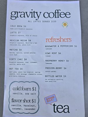 Menu photo 3 Gravity Heights - Mission Valley San Diego, CA