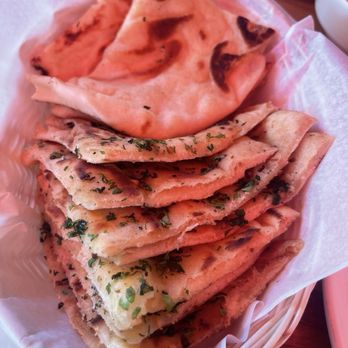 That Indian Place - Top: Plain Naan. Bottom: Garlic Naan - Indian Near Me - Koloa, Hawaii