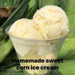 Iceburg Ice Cream - Home made sweet corn ice cream