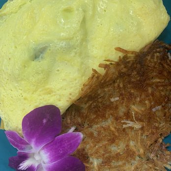 Guieb Cafe - Custom omlett with hash browns - New American Near Me - Aiea, Hawaii