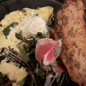 AOC - wild mushroom gruyere omelette - Cocktail Bars Near Me - Los Angeles, California