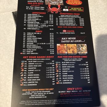 The Juicy Crab - Menu June 2026 - Bars Near Me - Jacksonville, Florida The Juicy Crab - Menu June 2026 - Bars Near Me - Jacksonville, Florida