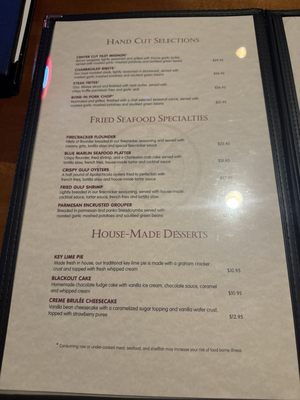 Menu photo 1 Blue Marlin Columbia, SC