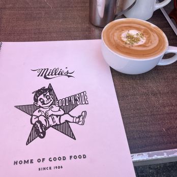 Millie's Cafe - Pistachio latte - Breakfast & Brunch Near Me - Los Angeles, California Millie's Cafe - Pistachio latte - Breakfast & Brunch Near Me - Los Angeles, California