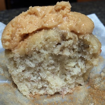 Cakabakery - Inside of the Peanut butter Banana Cupcake - Desserts Near Me - Grand Rapids, Michigan