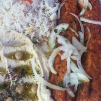 Cafe Mawal - Chicken kabob platter - Middle Eastern Near Me - Houston, Texas