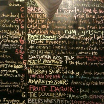 Bar Story - Part of the huge mixed drink menu - Bars Near Me - London, XGL Bar Story - Part of the huge mixed drink menu - Bars Near Me - London, XGL
