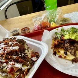 Loaded potato and Tacazo Loaded potato and Tacazo