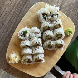Wa Skew’R Sushi&Bar - Salmon sushi, add avocado, double order. $12 was great!