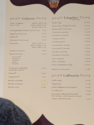 Menu photo 1 Palazzo del Freddo Giovanni Fassi Roma, AG