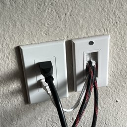 Wire concealment and run of HDMI