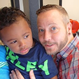 With Shawn before Sam's trim