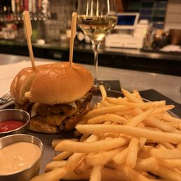 Cheeseburger and fries Cheeseburger and fries