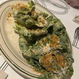 gem lettuce w spicy Calabrian dressing gem lettuce w spicy Calabrian dressing