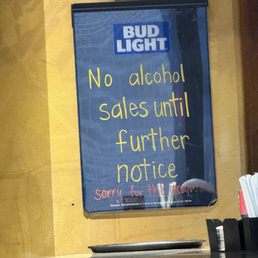 No liquor license No liquor license