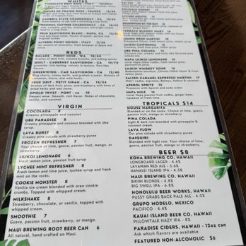 The Terrace - Asian Fusion Near Me - Hanalei, Hawaii