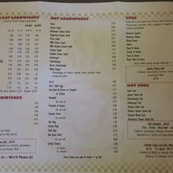 Walt's Grocery - Menu, page 2