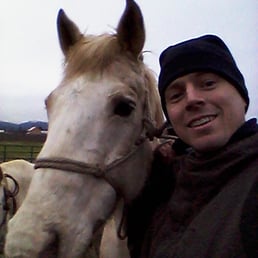 Posing with my horse, Voodoo