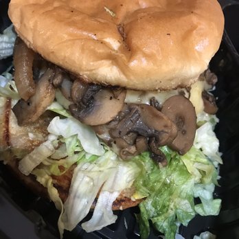 Al's Hamburgers - Mushroom Swiss with grilled onion - Burgers Near Me - Arlington, Texas