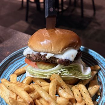 Law's Restaurant - Cheeseburger with fries - Karaoke Near Me - Riverside, California