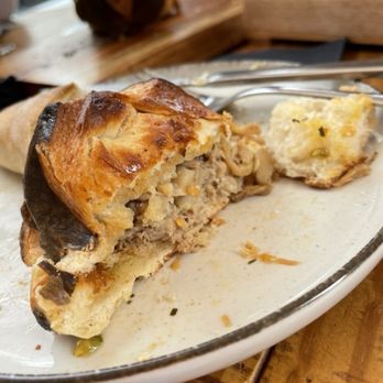 Abaceria del Postigo - One half of a pulled pork sandwich. Very moist. - Tapas Bars Near Me - Seville, SE Abaceria del Postigo - One half of a pulled pork sandwich. Very moist. - Tapas Bars Near Me - Seville, SE
