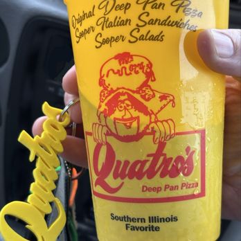 Quatro's Deep Pan Pizza - Q Cup - Pizza Near Me - Carbondale, Illinois