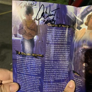Dipson Amherst Theatre - "Andy" signed my DVD insert from the original Child's Play. - Cinema Near Me - Buffalo, New York Dipson Amherst Theatre - "Andy" signed my DVD insert from the original Child's Play. - Cinema Near Me - Buffalo, New York