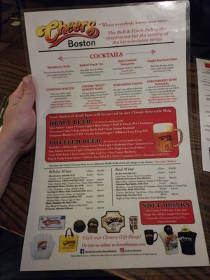 Menu photo 1 Cheers Boston, MA Menu photo 1 Cheers Boston, MA