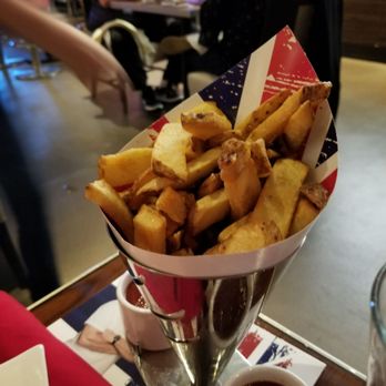 Gordon Ramsay Burger Las Vegas - "Just fries" were excellent. Flash fried with crispy outside and soft center with outstanding house made ketchup - Burgers Near Me - Las Vegas, Nevada