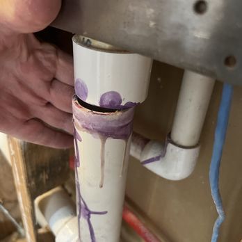 1st Rate Remodeling - Vent pipe "glued" but not attached properly. - General Contractors Near Me - San Antonio, Texas