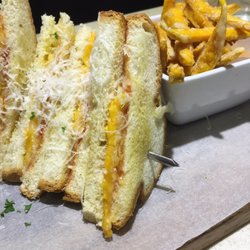 Sweet potato fries were amazing and the bread on the grilled cheese was nice. Cheese could have been melted more but it tasted good.