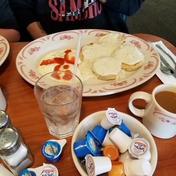 Henri's - Biscuits and gravy with eggs over medium - Diners Near Me - Canoga Park, California Henri's - Biscuits and gravy with eggs over medium - Diners Near Me - Canoga Park, California