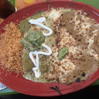 Salsa & Beer - Spicy Green Enchiladas - Mexican Near Me - Van Nuys, California