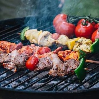 Wings n Philly Bistro - skewers on a grill - Chicken Wings Near Me - Norcross, Georgia