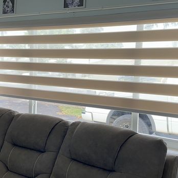 Blinds Element - Motorized Light Filtering Zebra Shade - Shades & Blinds Near Me - Fort Lauderdale, Florida