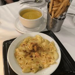 Appetizers, lobster Mac & cheese, truffle fries, butternut squash soup Appetizers, lobster Mac & cheese, truffle fries, butternut squash soup