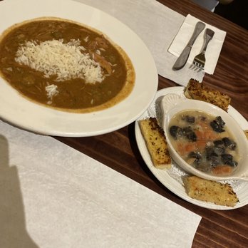French Quarter Bistro - Chicken and andouille gumbo and escargot - French Near Me - Saint Thomas, Virgin Islands