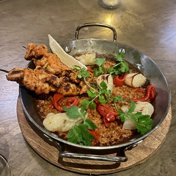 Le Basque - Grilled chicken paella - Vegan Near Me - New York, New York