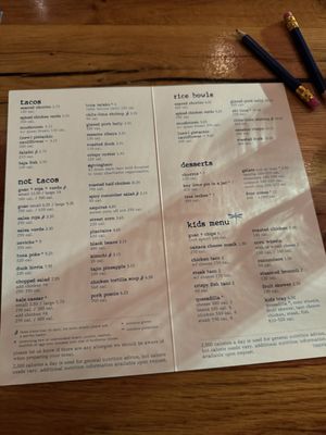Menu photo 4 Bartaco Chastain Park Atlanta, GA