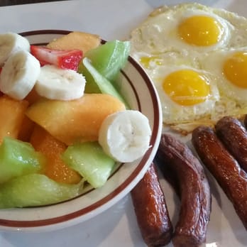 The Scratch Room - Sausage and eggs with a side of fruit. - Breakfast & Brunch Near Me - Anaheim, California The Scratch Room - Sausage and eggs with a side of fruit. - Breakfast & Brunch Near Me - Anaheim, California