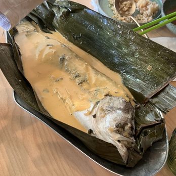 Jun Bistro - Banana leaf wrapped fish - Chinese Near Me - Milpitas, California