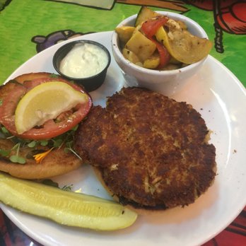 Dead Dog Saloon - Crab cake sandwich - Seafood Near Me - Murrells Inlet, South Carolina Dead Dog Saloon - Crab cake sandwich - Seafood Near Me - Murrells Inlet, South Carolina