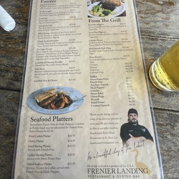 Frenier Landing - Menu - Cajun/Creole Near Me - LaPlace, Louisiana