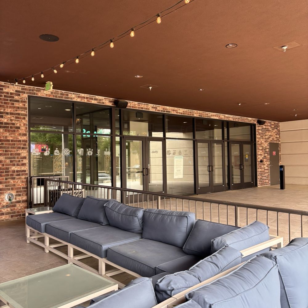 Hooky Entertainment - Large seating area in front of the entrance - Arcades Near Me - Southlake, Texas Hooky Entertainment - Large seating area in front of the entrance - Arcades Near Me - Southlake, Texas