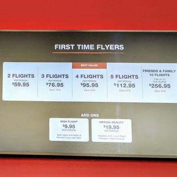 iFly El Paso - Flight menu - Skydiving Near Me - El Paso, Texas