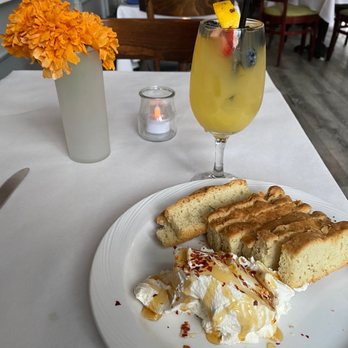 Harvest Kitchen - Rosemary Bread, Ricotta spread, Lavender Sangria - New American Near Me - New York, New York Harvest Kitchen - Rosemary Bread, Ricotta spread, Lavender Sangria - New American Near Me - New York, New York