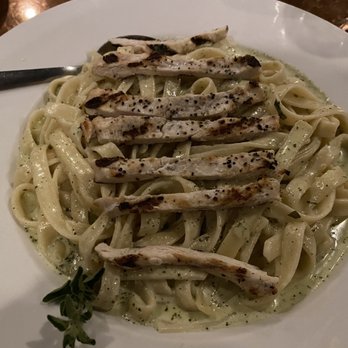 Amici's Cucina - Fettuccine Alfredo+Pesto w/grilled chicken - Italian Near Me - Waterville, Maine